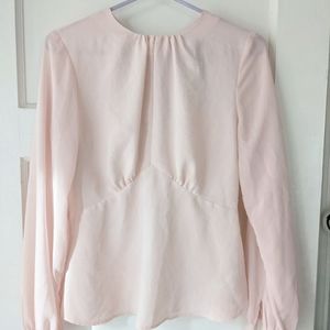 Topshop light pink blouse